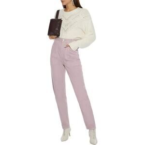 EUC IRO Paris Goma High-Rise Straight Leg Jeans Light Pink FR 40 US 8 Pastel Y2K